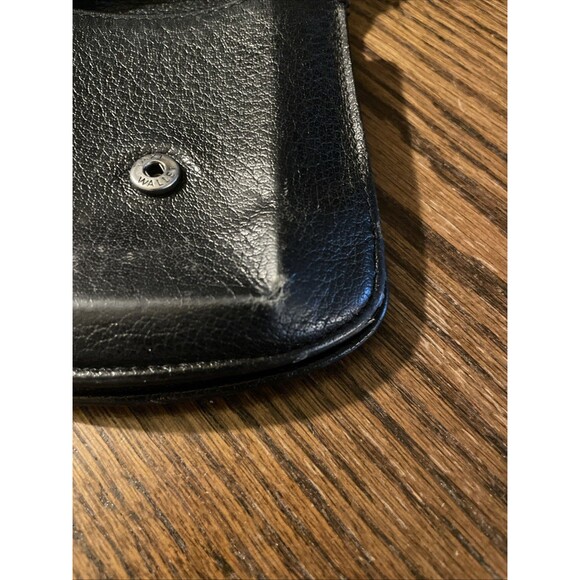 The Original Taxi Wallet Black Leather/Black Interior Bifold Billfold Vintage - Picture 9 of 9